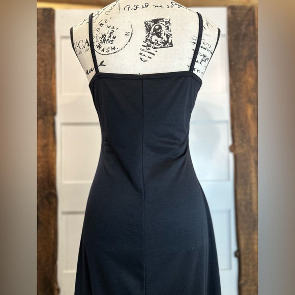 Byer Too! Black Slip Dress Medium Spaghetti Strap Long Lounge Wear - Picture 6 of 9